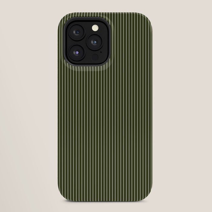Lines #6 (Olive Green) iPhone Case