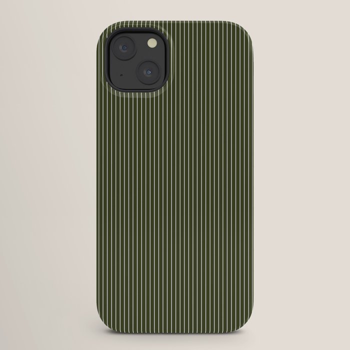 Lines #6 (Olive Green) iPhone Case