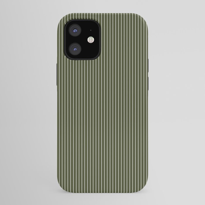 Lines #6 (Olive Green) iPhone Case