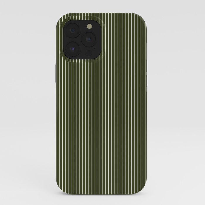 Lines #6 (Olive Green) iPhone Case