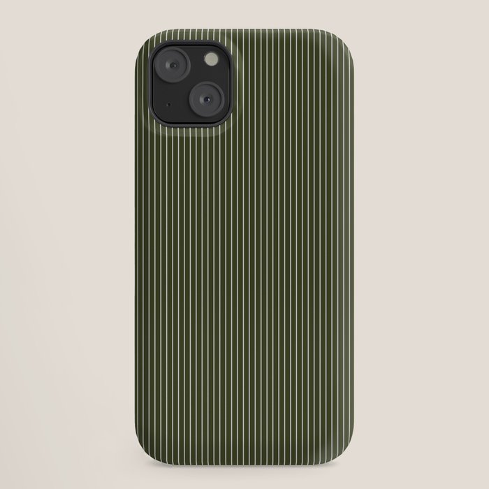 Lines #6 (Olive Green) iPhone Case