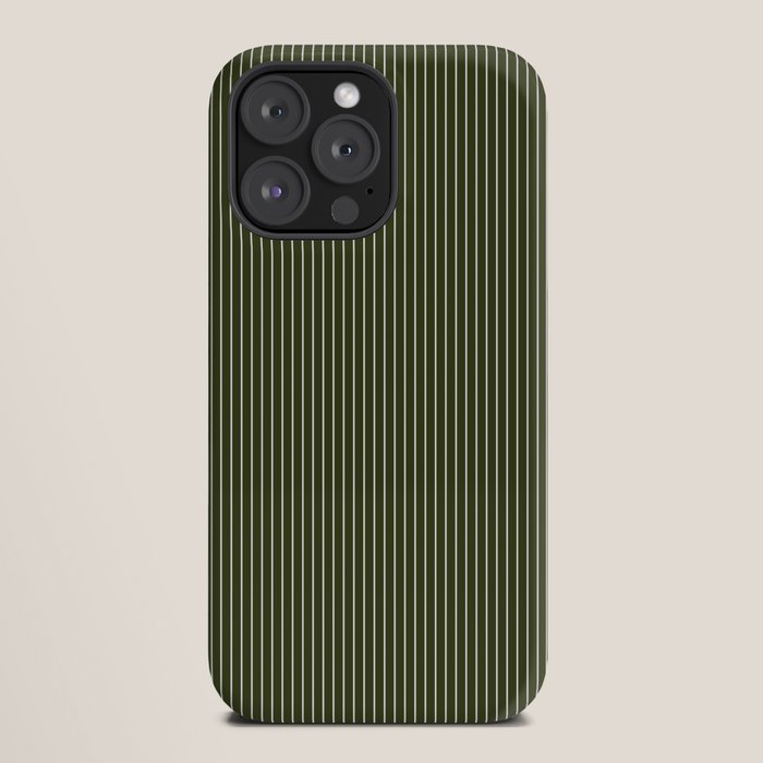 Lines #6 (Olive Green) iPhone Case
