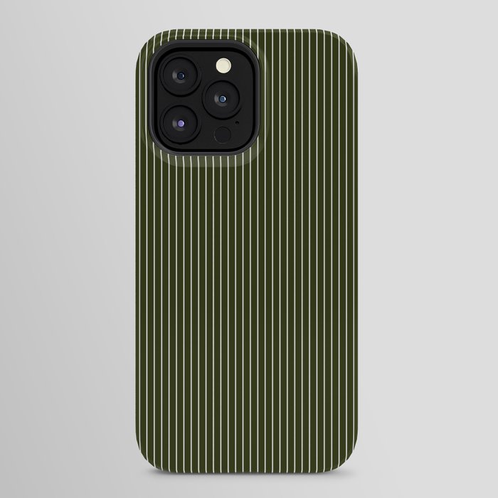 Lines #6 (Olive Green) iPhone Case