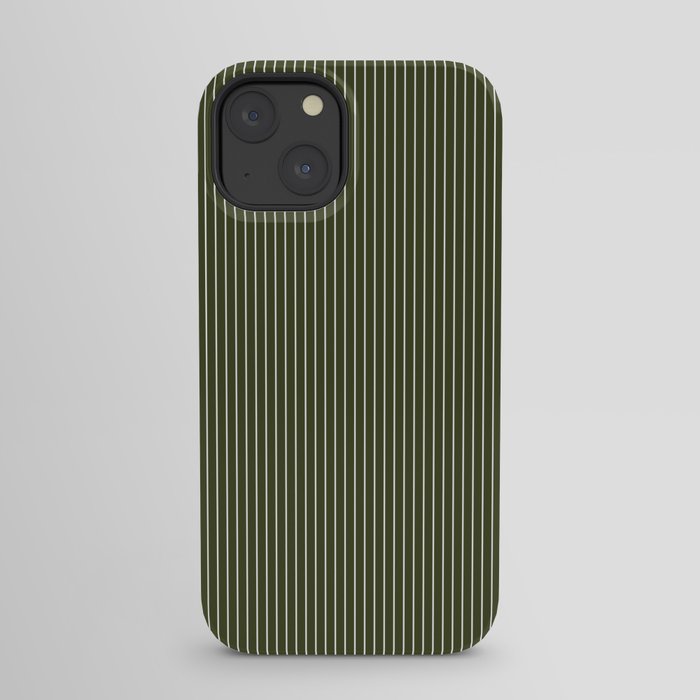 Lines #6 (Olive Green) iPhone Case