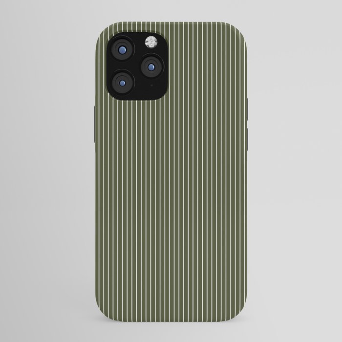 Lines #6 (Olive Green) iPhone Case