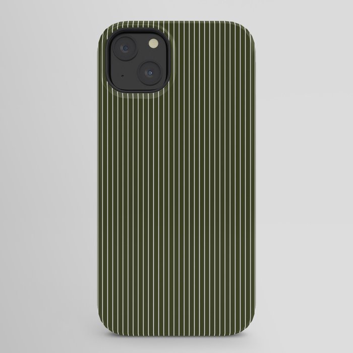 Lines #6 (Olive Green) iPhone Case