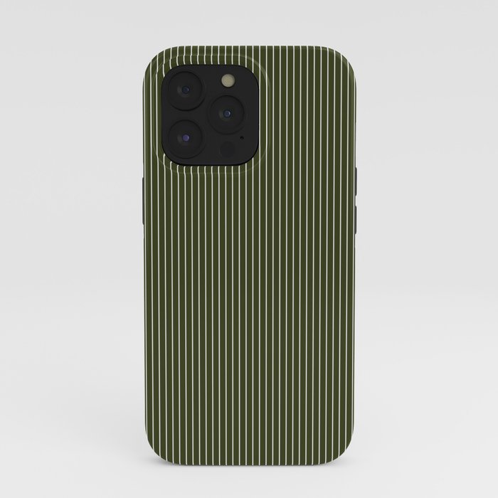 Lines #6 (Olive Green) iPhone Case