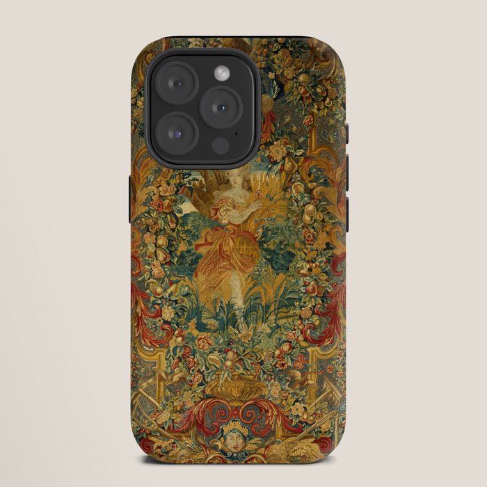 Vintage Embroidery Tapestry- Seasons of Elements Summer iPhone Case