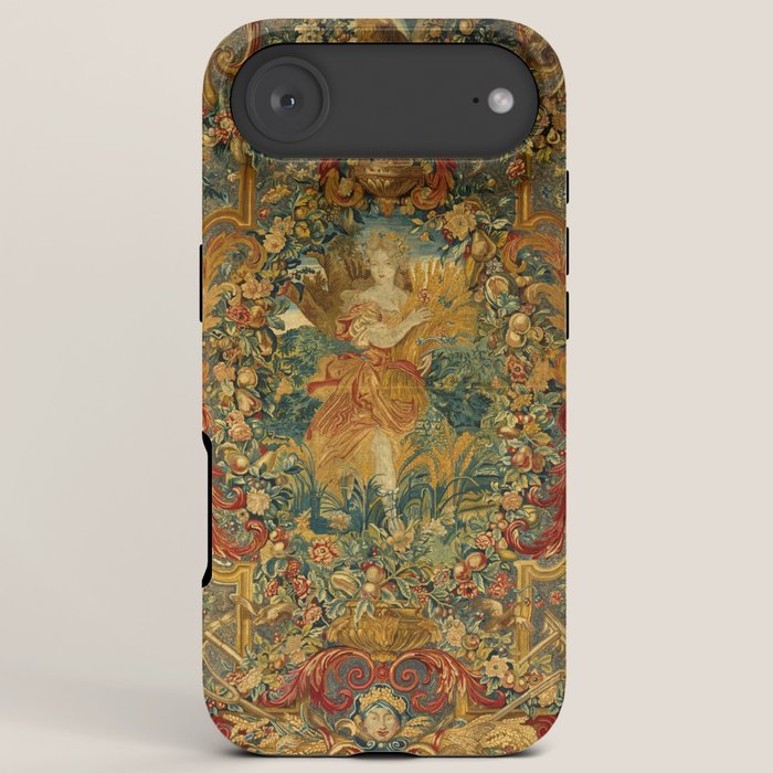 Vintage Embroidery Tapestry- Seasons of Elements Summer iPhone Case