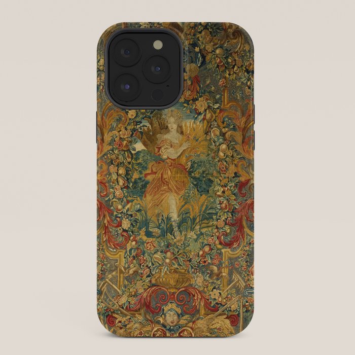Vintage Embroidery Tapestry- Seasons of Elements Summer iPhone Case