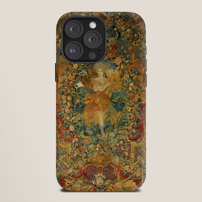 Vintage Embroidery Tapestry- Seasons of Elements Summer iPhone Case