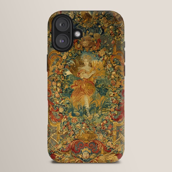 Vintage Embroidery Tapestry- Seasons of Elements Summer iPhone Case