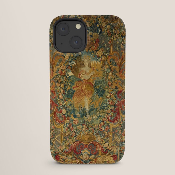 Vintage Embroidery Tapestry- Seasons of Elements Summer iPhone Case