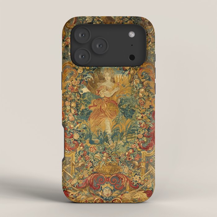 Vintage Embroidery Tapestry- Seasons of Elements Summer iPhone Case