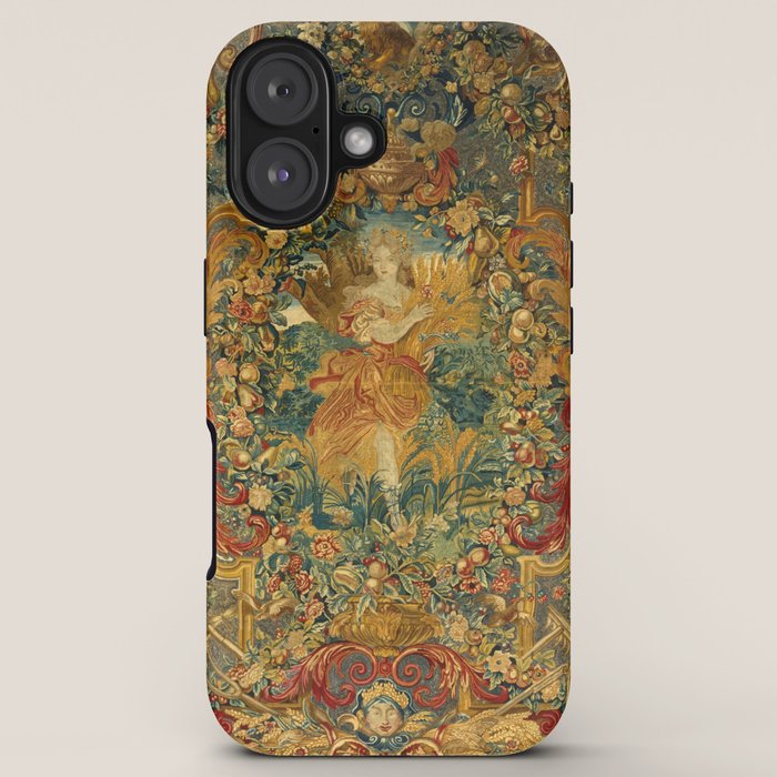 Vintage Embroidery Tapestry- Seasons of Elements Summer iPhone Case