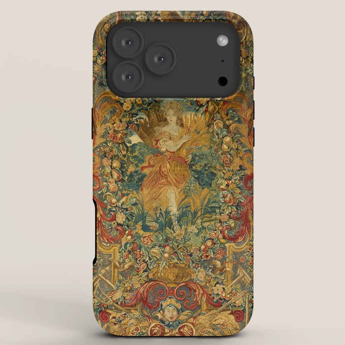 Vintage Embroidery Tapestry- Seasons of Elements Summer iPhone Case