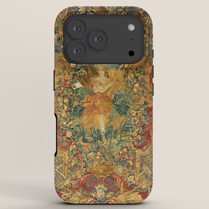 Vintage Embroidery Tapestry- Seasons of Elements Summer iPhone Case