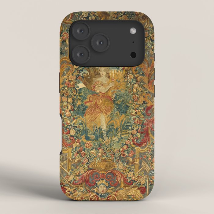 Vintage Embroidery Tapestry- Seasons of Elements Summer iPhone Case