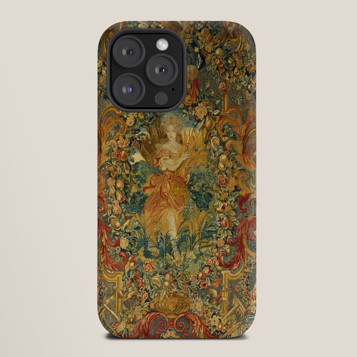 Vintage Embroidery Tapestry- Seasons of Elements Summer iPhone Case