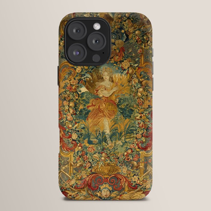 Vintage Embroidery Tapestry- Seasons of Elements Summer iPhone Case