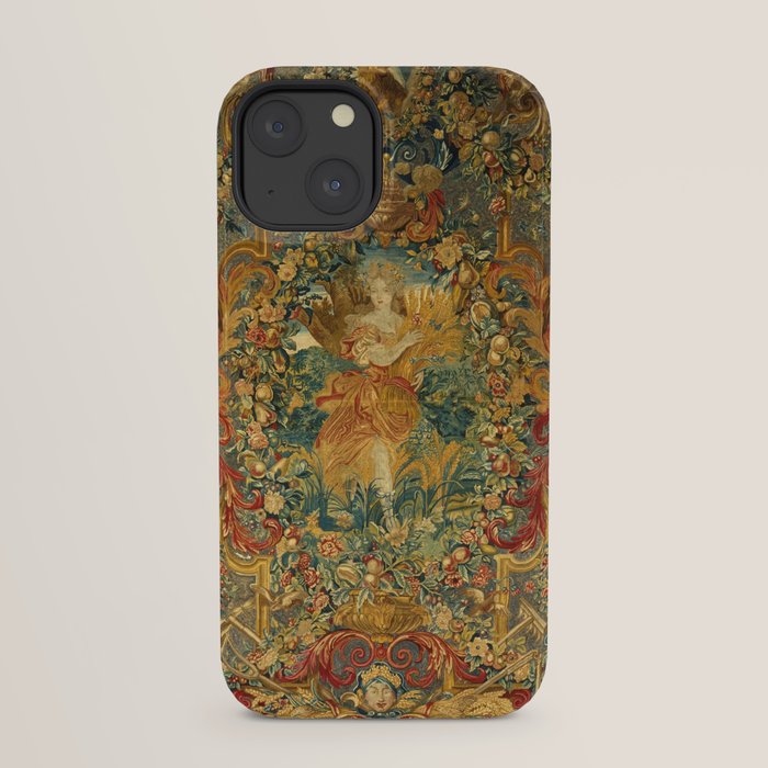 Vintage Embroidery Tapestry- Seasons of Elements Summer iPhone Case
