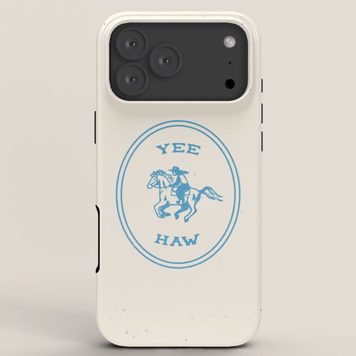 Yee Haw in Blue iPhone Case