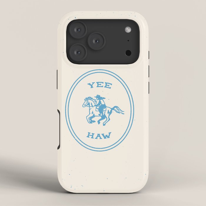 Yee Haw in Blue iPhone Case