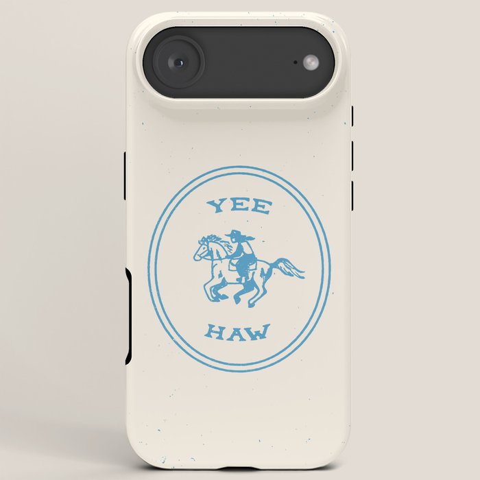 Yee Haw in Blue iPhone Case