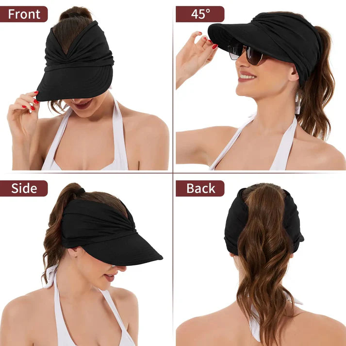 🔥Women's visor cap with UPF 50+ UV protection