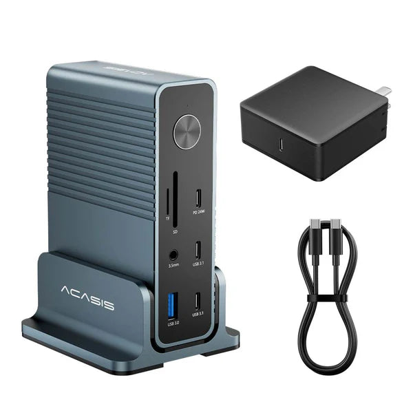Acasis 15-in-1 4K 60Hz USB-C Desktop Docking Station for Laptop and PC