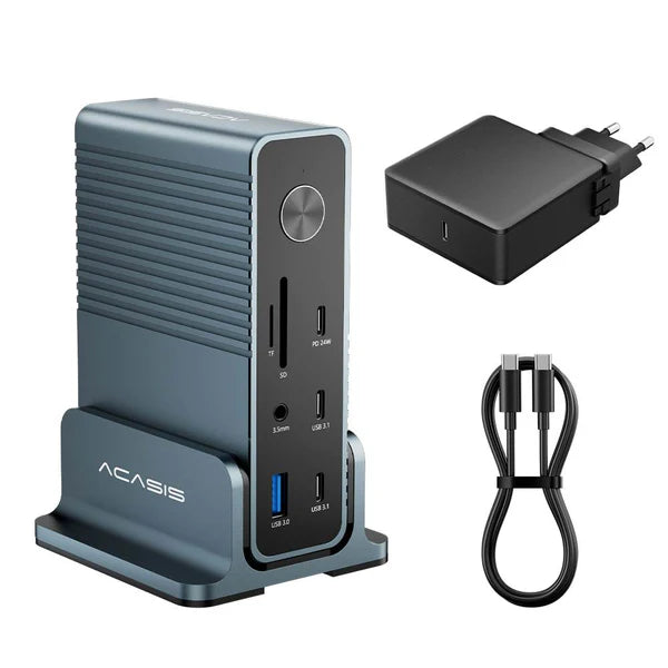 Acasis 15-in-1 4K 60Hz USB-C Desktop Docking Station for Laptop and PC