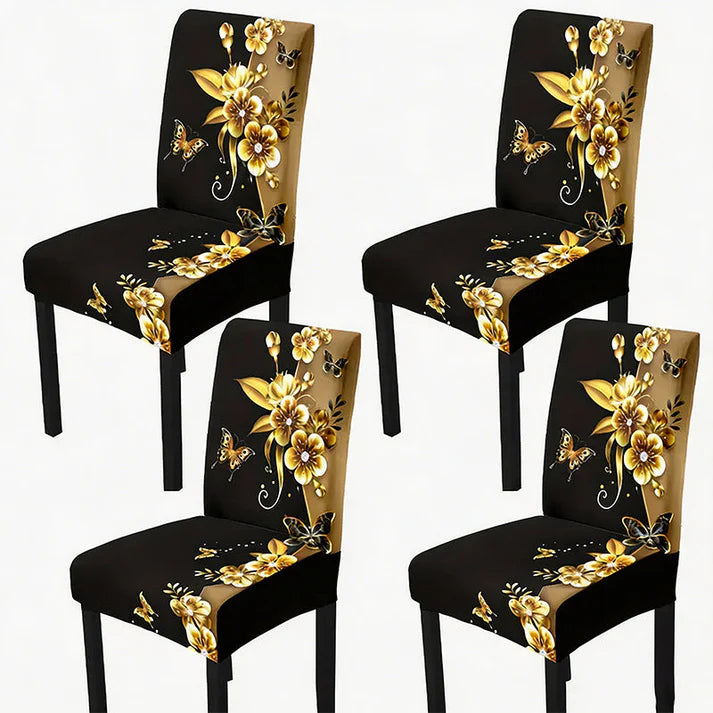 Printed Stretch Dining Chair Cover