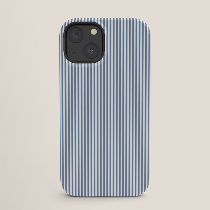 Blue Seersucker Stripe iPhone Case