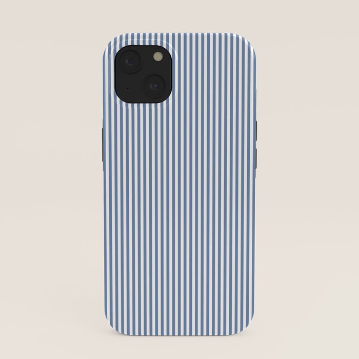 Blue Seersucker Stripe iPhone Case