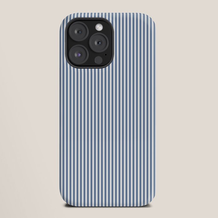 Blue Seersucker Stripe iPhone Case