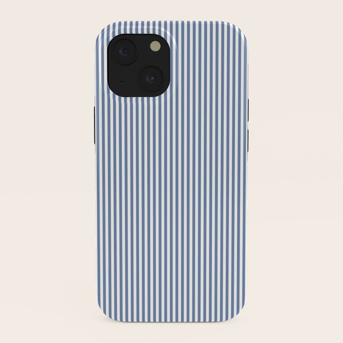 Blue Seersucker Stripe iPhone Case