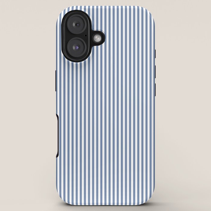 Blue Seersucker Stripe iPhone Case