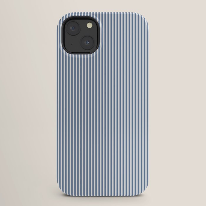 Blue Seersucker Stripe iPhone Case