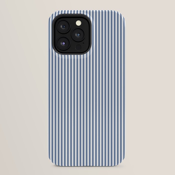 Blue Seersucker Stripe iPhone Case