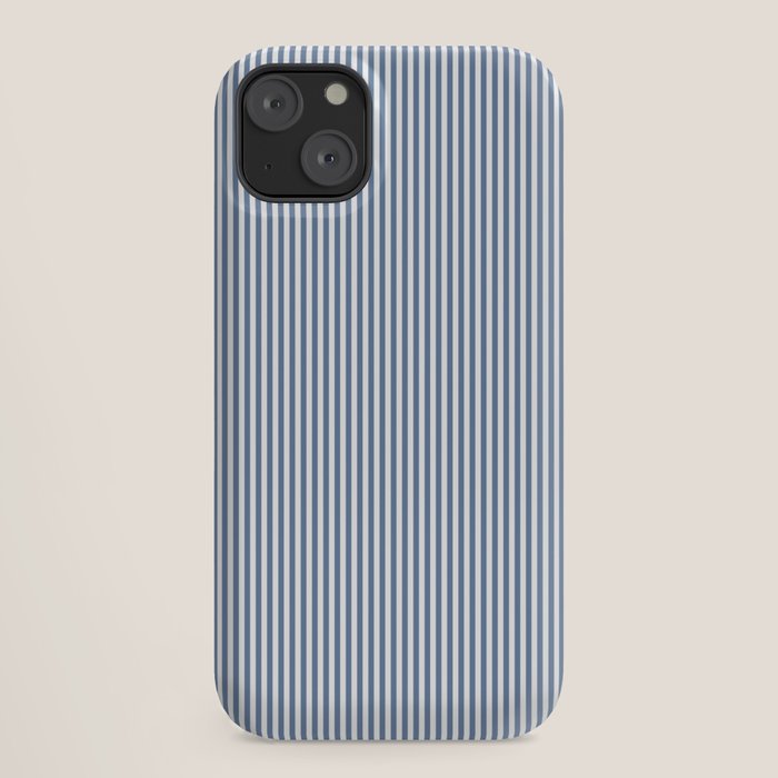 Blue Seersucker Stripe iPhone Case
