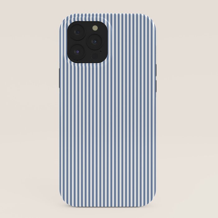 Blue Seersucker Stripe iPhone Case