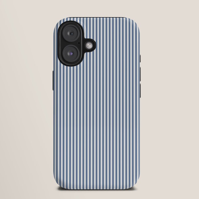 Blue Seersucker Stripe iPhone Case