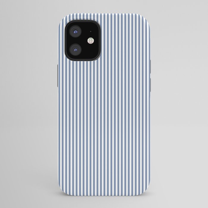 Blue Seersucker Stripe iPhone Case
