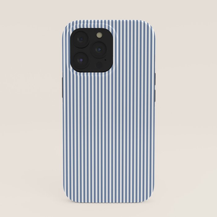 Blue Seersucker Stripe iPhone Case