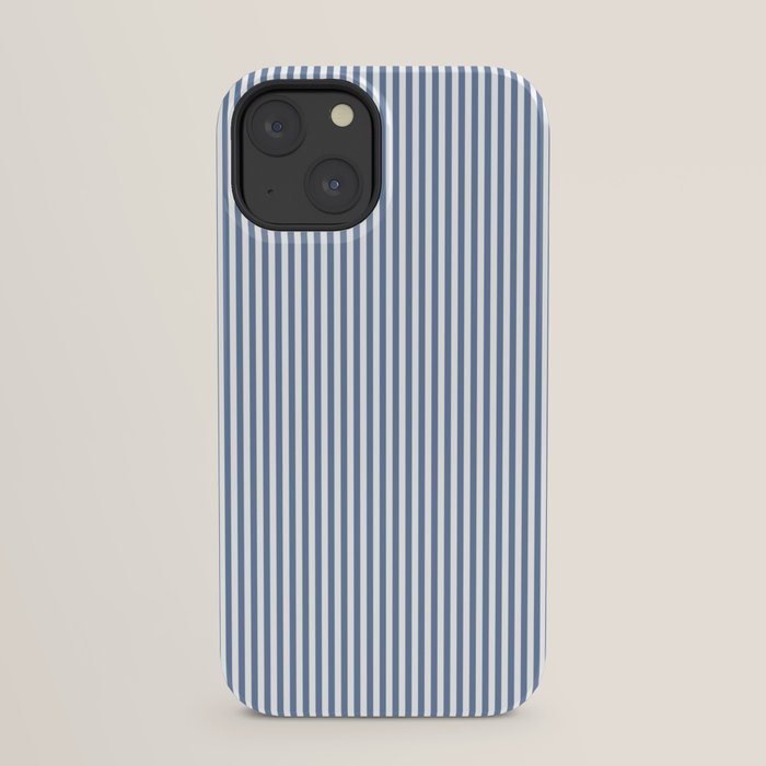 Blue Seersucker Stripe iPhone Case