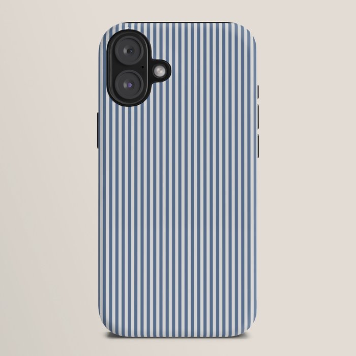Blue Seersucker Stripe iPhone Case