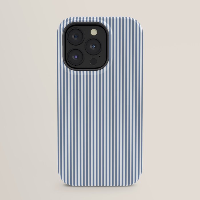 Blue Seersucker Stripe iPhone Case
