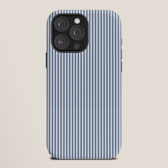 Blue Seersucker Stripe iPhone Case