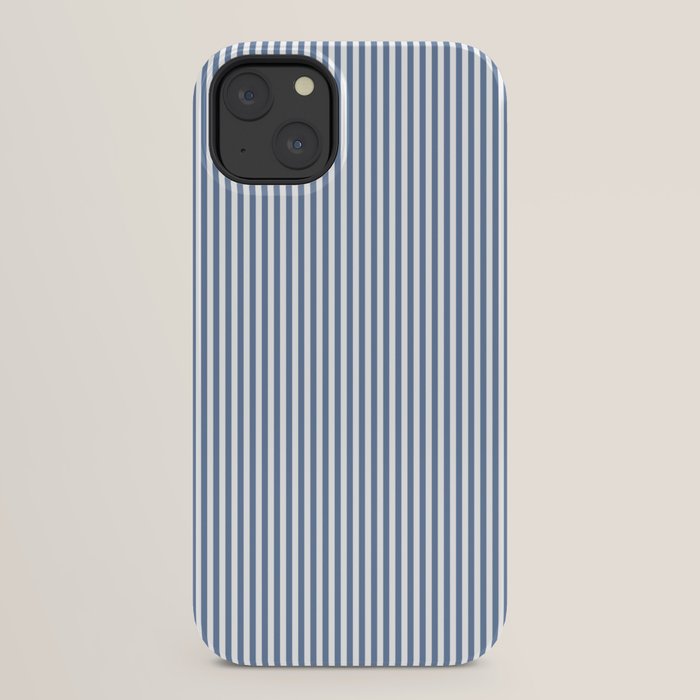 Blue Seersucker Stripe iPhone Case