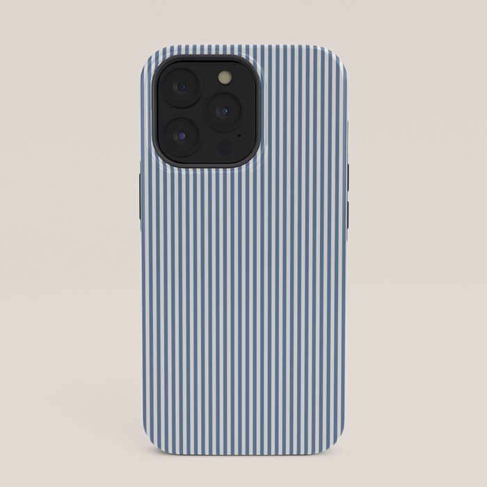 Blue Seersucker Stripe iPhone Case
